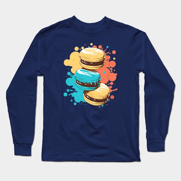 Sweet Sweet Macarons Long Sleeve T-Shirt by dmac